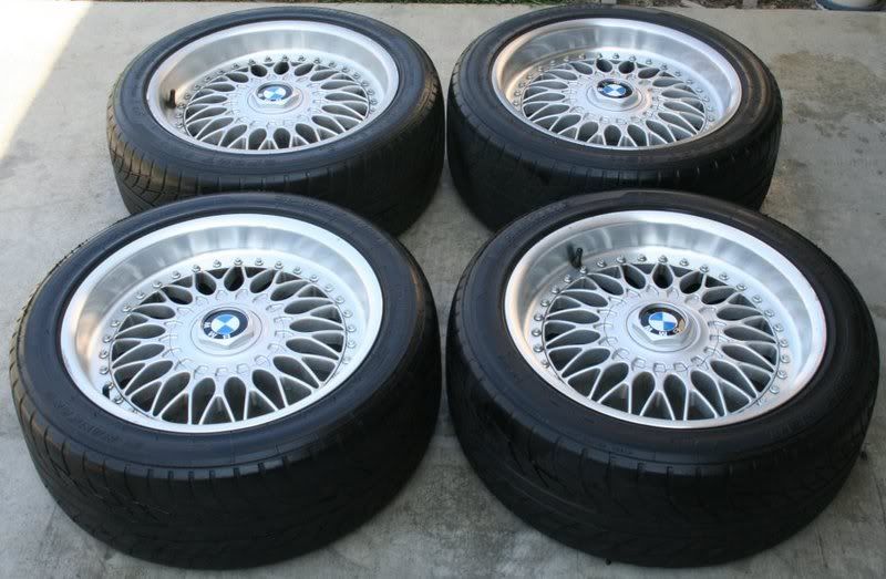 You are bidding on a Set of OEM BMW BBS 2 piece Style 5 17 inch wheels that