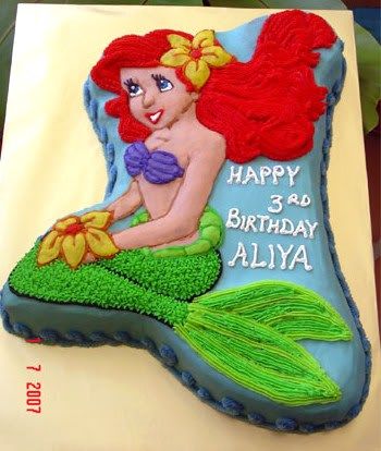  Mermaid Birthday Cake on Little Mermaid Birthday Cake Gallery