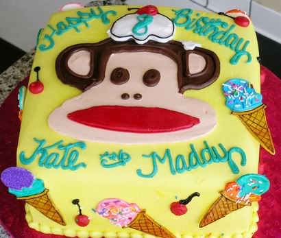 Monkey Birthday Cake on Party Supplies  Personalized Invitations  Party Favors  Cake   Cupcake