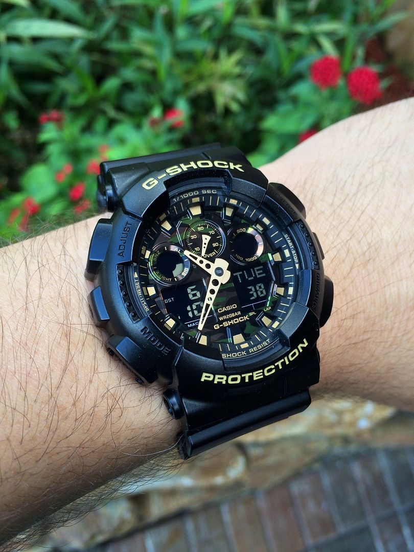 g shock ga 100cf 8a