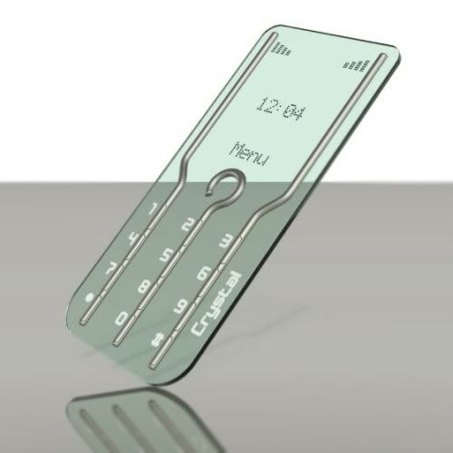 Transparent Crystal phone Concept