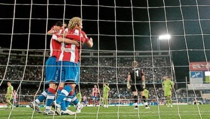 Tridente ofensivo do Atletico Madrid em festa frente ao Levante