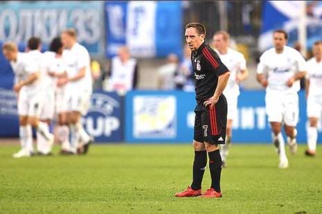 Ribery completamente atordoado com os números da goleada