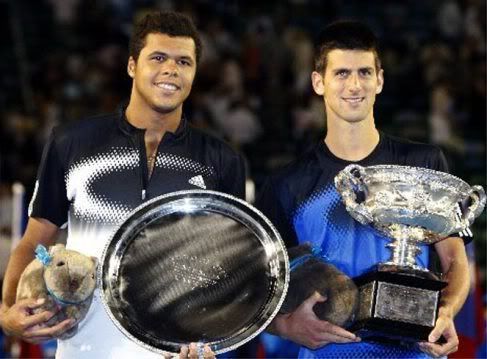 Novak Djokovic venceu na final a surpresa francesa Jo Wilfried Tsonga
