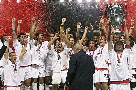 Rui Costa campeao Europeu pelo AC Milan