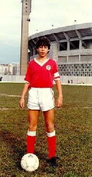 Rui Costa quando jogava nas camadas jovens do Benfica