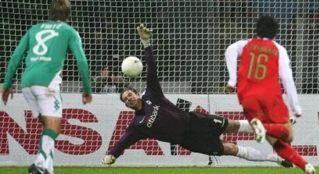 Tim-Wiese-Gala defendia um dos 2 penaltis frente ao Braga Pictures, Images and Photos