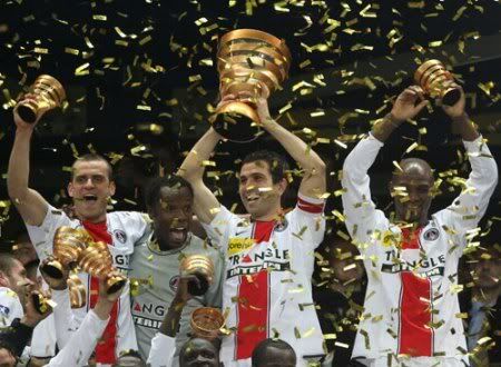 PSG campeão da Liga Francesa 2007/2008