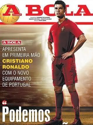 Novo equipamento de Portugal para o Euro 2008