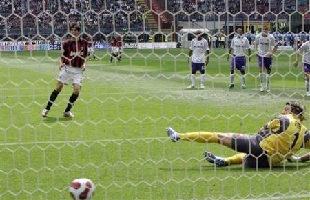 Káká falhou um penalti frente à Fiorentina (0-0)