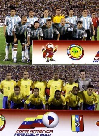 Clássico sul-americano na final da Copa América 2007