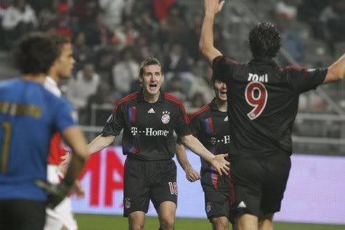 Klose comemorava o golo em Braga
