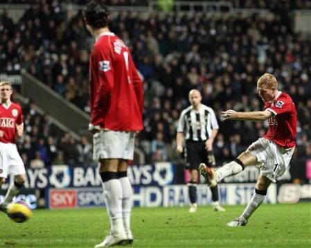 Scholes bisou , mas United apenas trouxe 1 ponto de Newcastle