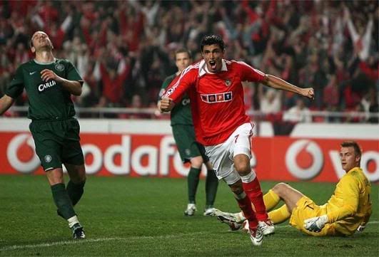 Cardozo marcou golo da vitória do Benfica (Home)