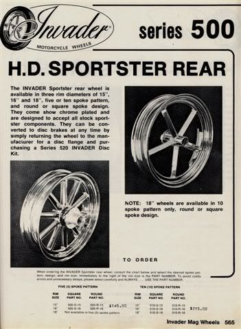 invader motorcycle wheels