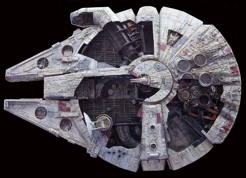 Millenium Falcon Cutaway With Accurized Interior W I P