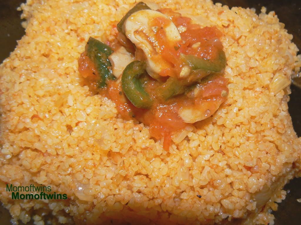 Bulgur rice lamb