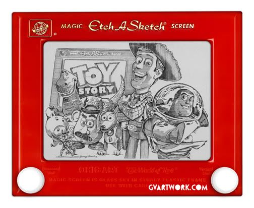 toy story characters etch a sketch