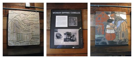 Woman Dipping Candles mosaic