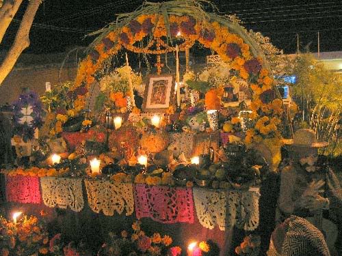 Dia De Los Muertos Temporary Shrine