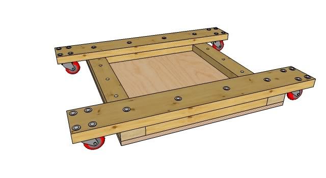 Stand Table Saw Mobile Base Plans