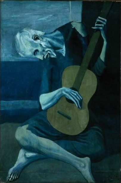 El vell guitarrista cec (Picasso)