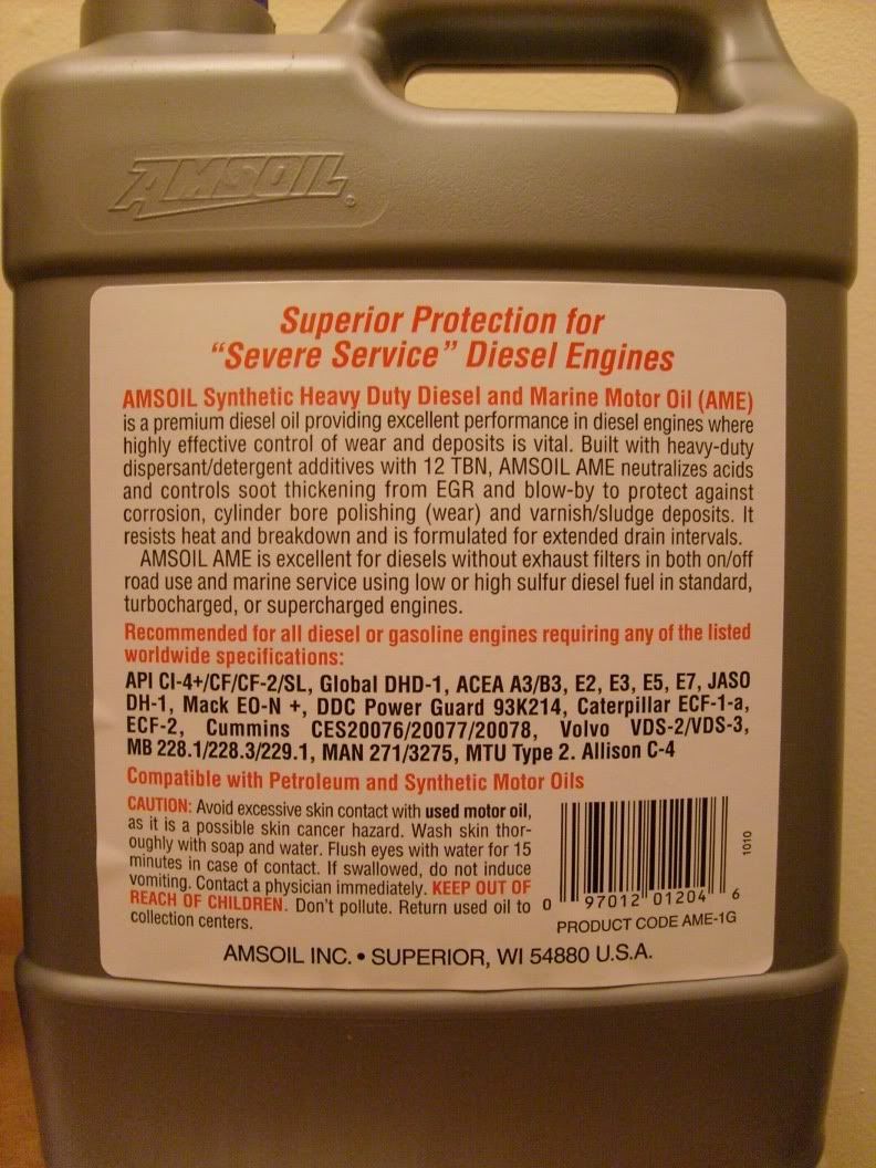 Amsoil 10w40 and 15w40 High Zinc Oil Forums