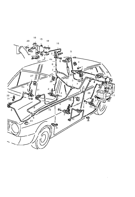 Mk2 Golf Air Central Locking Pipe Diagram