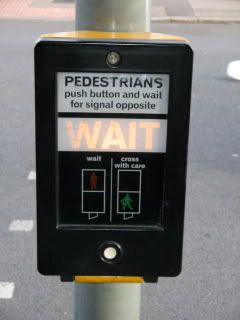 Pedestrians wait