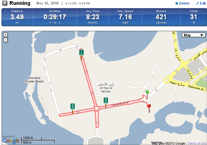 I just uploaded a run there and it works very nicely and uses Google Maps!