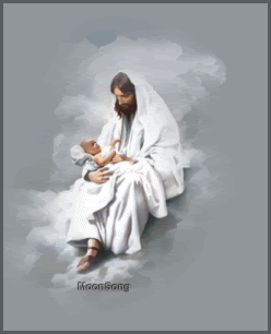 Jesuswithbabyinclouds-.gif JESUS AND CHILD picture by warrier272