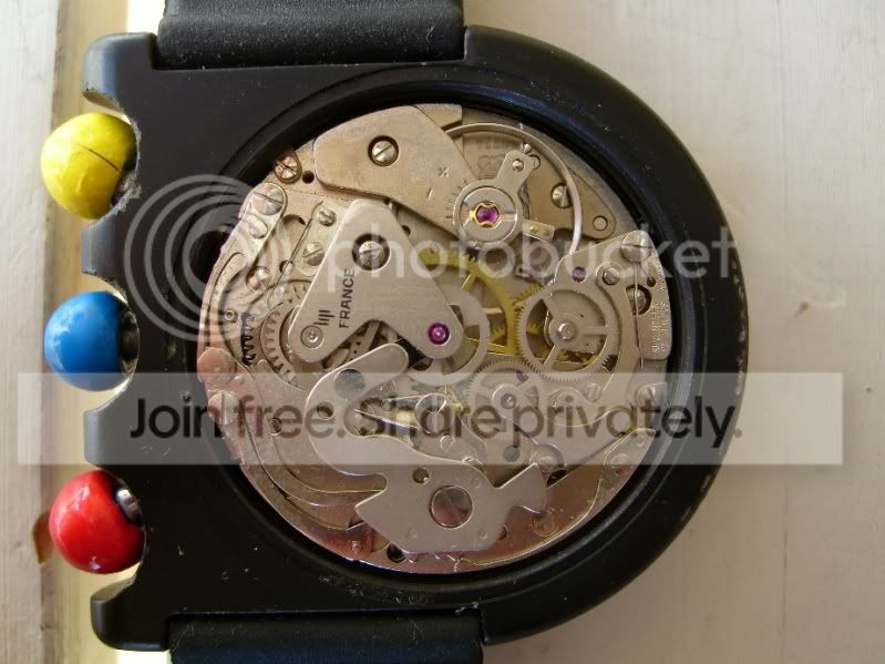 Tige De Remontoir Pour Montre LIP - Tête De Poussoir Boule Rouge, Neuf