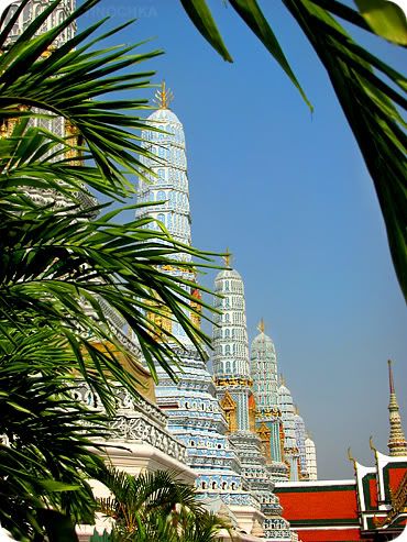 Wat Phra Kaew. Королевский дворец в Бангкоке.