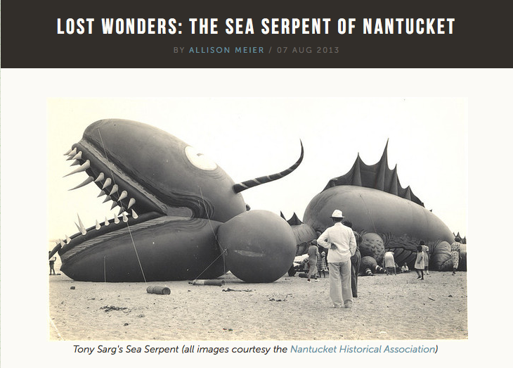 the sea serpent of nantucket on atlas obscura | cool mom picks