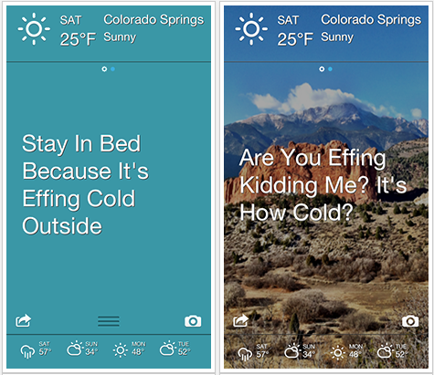 The Effing Weather App | Cool Mom Tech