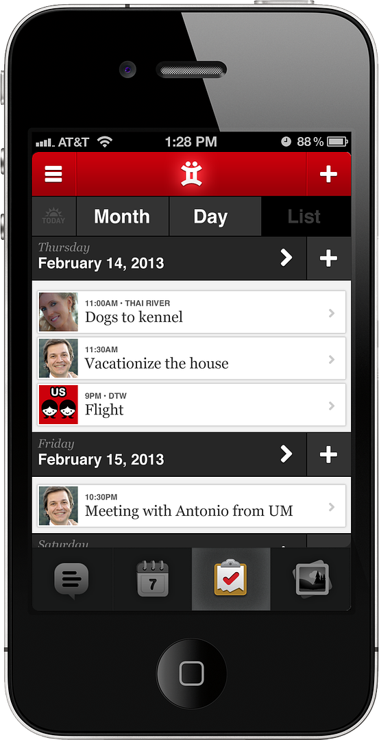 Twyxt app calendar list view | Cool Mom Tech