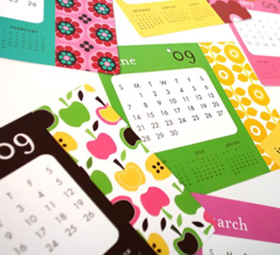 Mouse pad calendar by Ann Kelle Designs