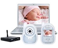 Video baby monitor allows viewing over web