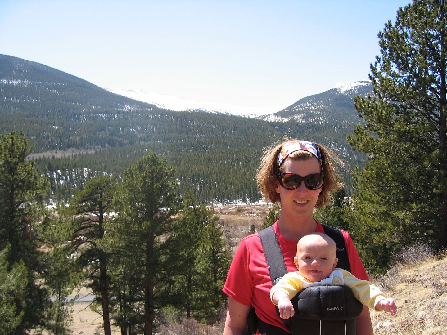 Julie and Oliver hiking near Estes Park | Cool Mom Picks