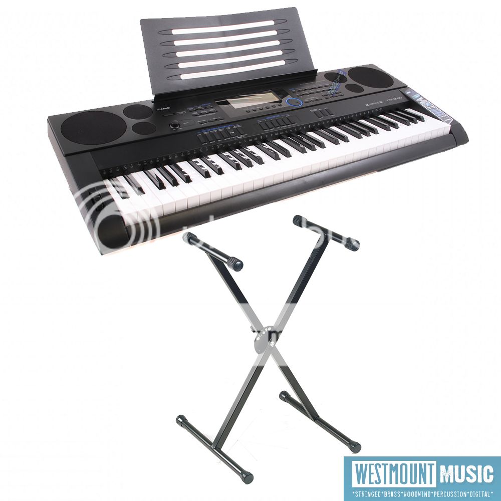 Casio CTK 6000 Keyboard Pack with Quicklok Stand, Free AC Adapter and 