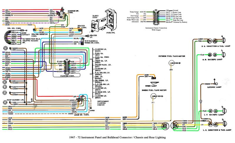 Ignition switch wiring - The 1947 - Present Chevrolet ... 1971 chevelle headlight wiring schematics 