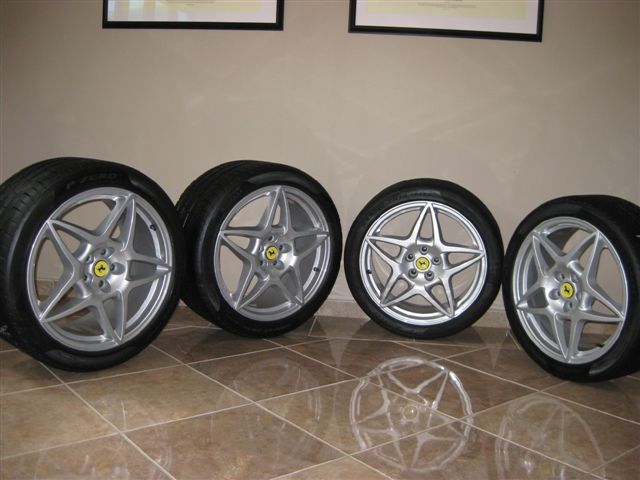 Genuine Ferrari 599GTB Pentastar Wheels and Tires  